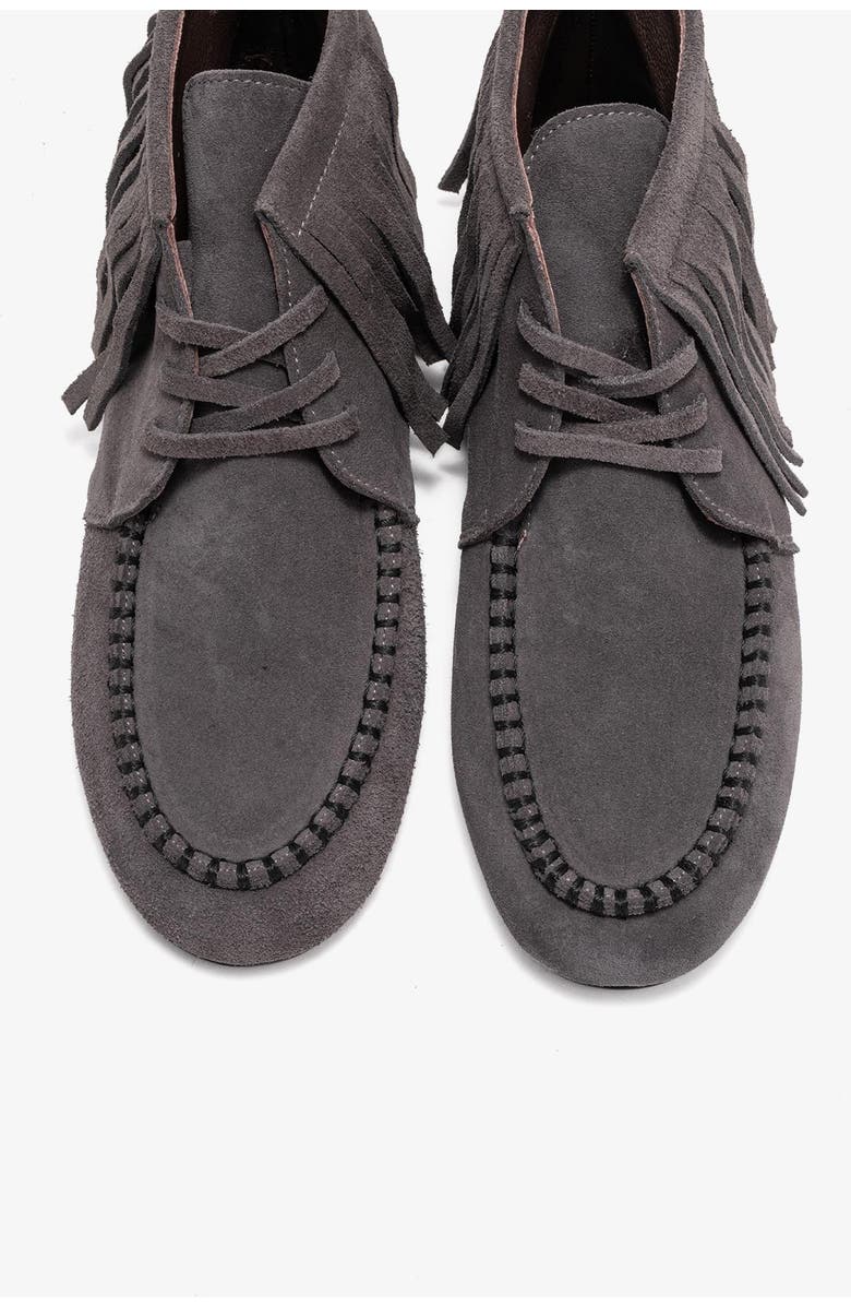 Forever & Always Shoes Raux Leather Ankle Boot, Alternate, color, Smoke Suede Leather