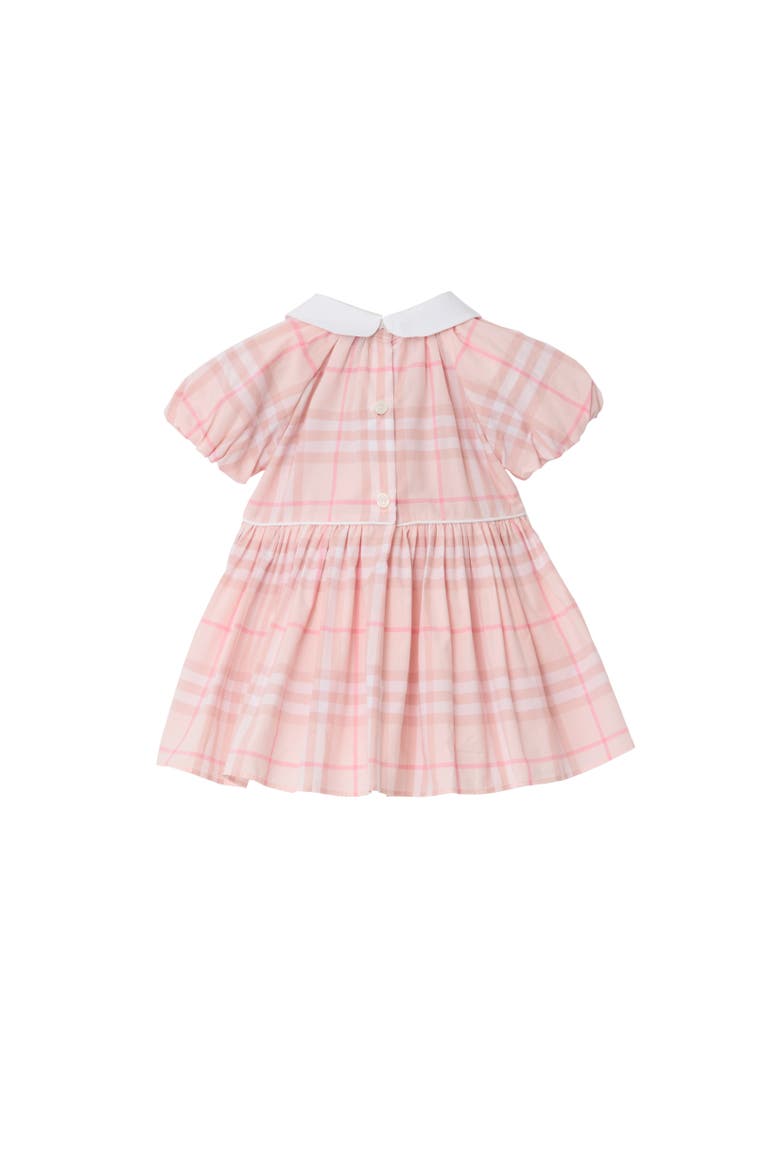 Check Cotton Dress with Bloomers, Alternate, color, Ice pink