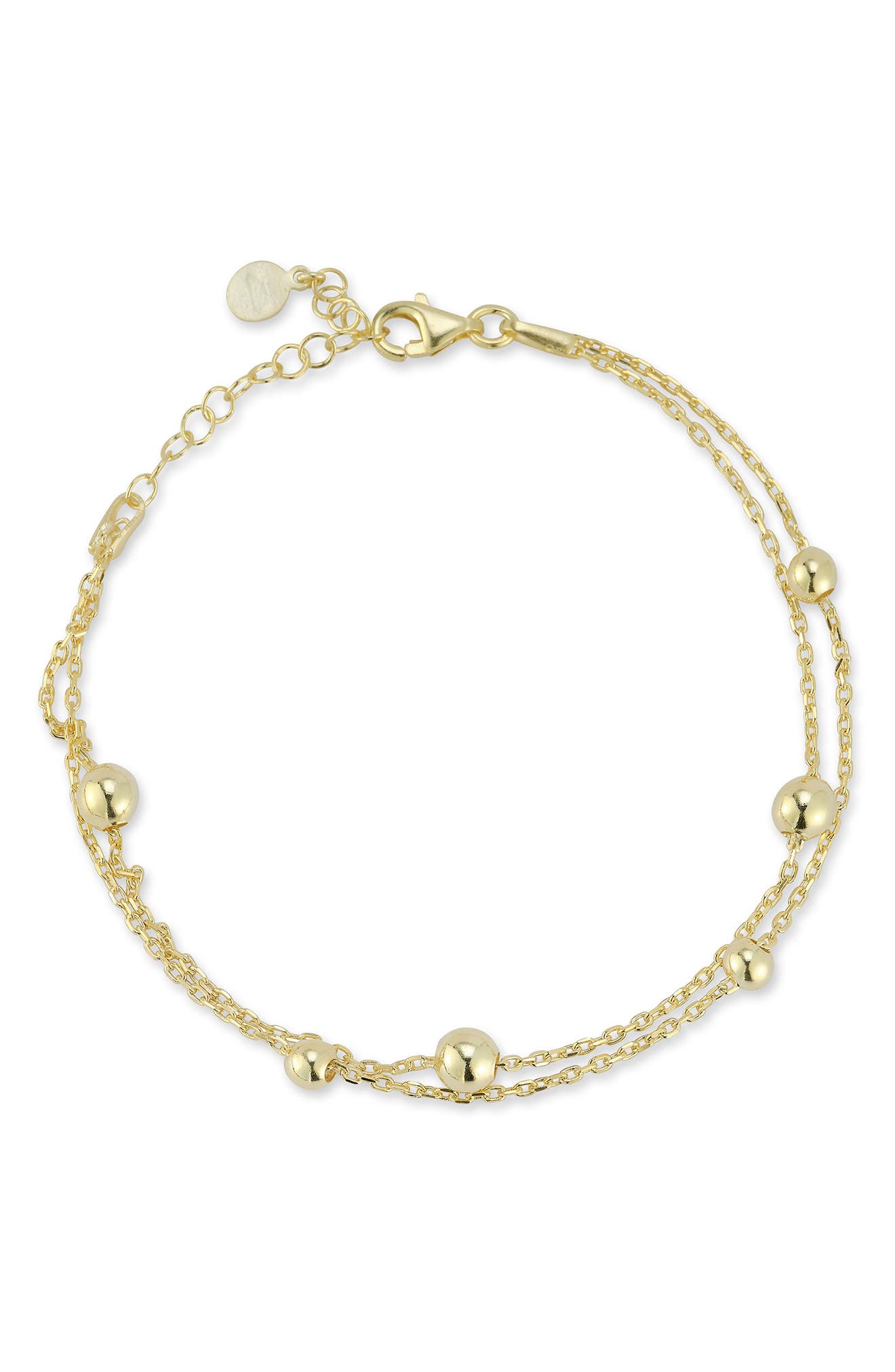 GLAZE JEWELRY Beaded Double Chain Bracelet