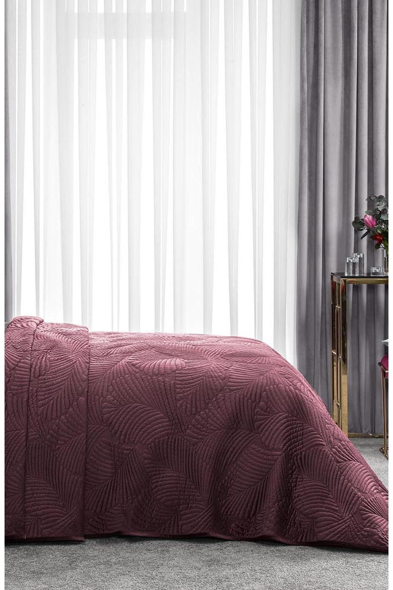 Alfabia Bedcover, Alternate, color, Violet