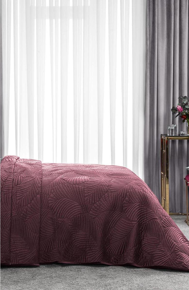 Togas Alfabia Bedcover, Alternate, color, Violet