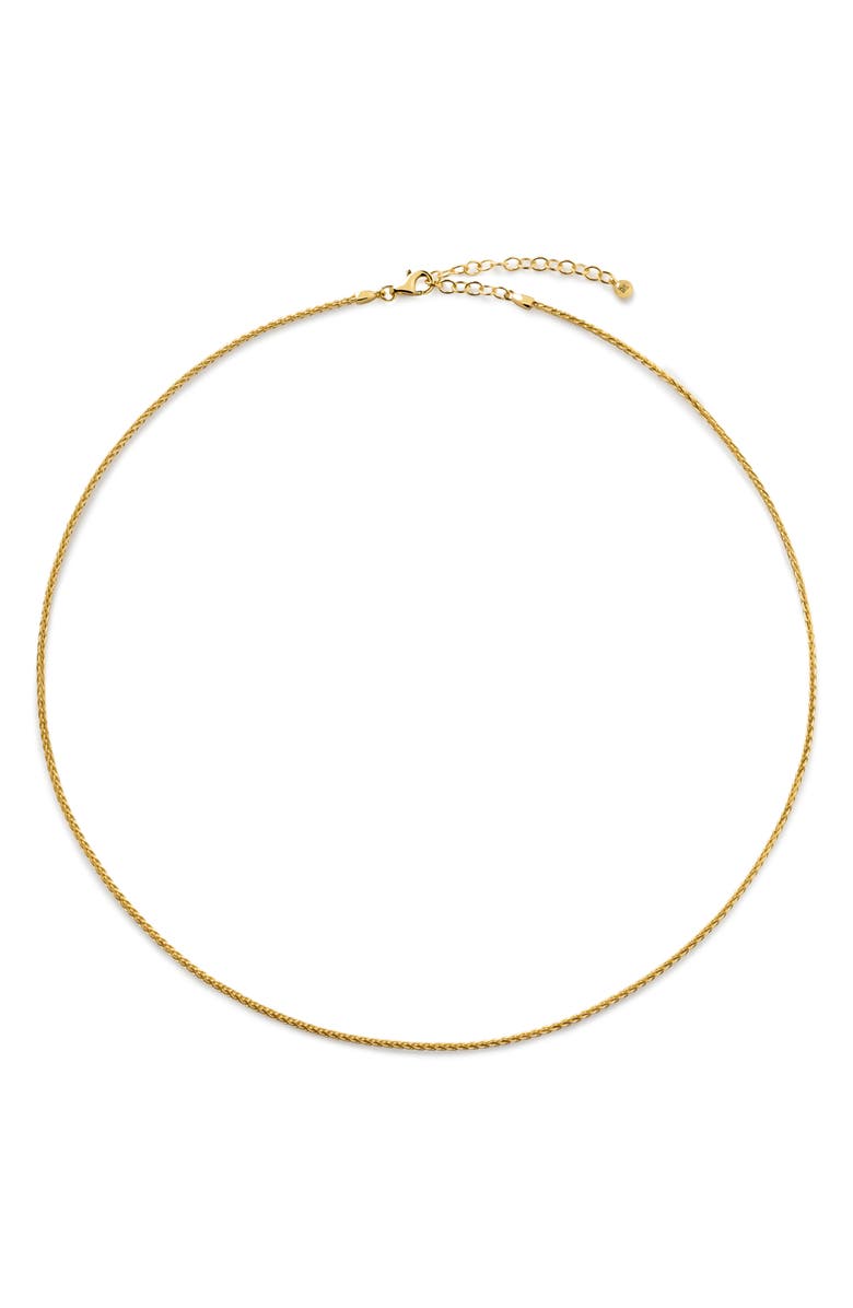 Monica Vinader Wheat Chain Necklace, Main, color, 18Ct Gold Vermeil
