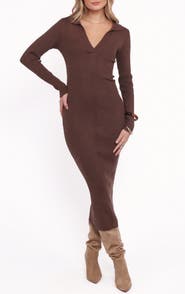 Petal & Pup Collins Long Sleeve Sweater Dress