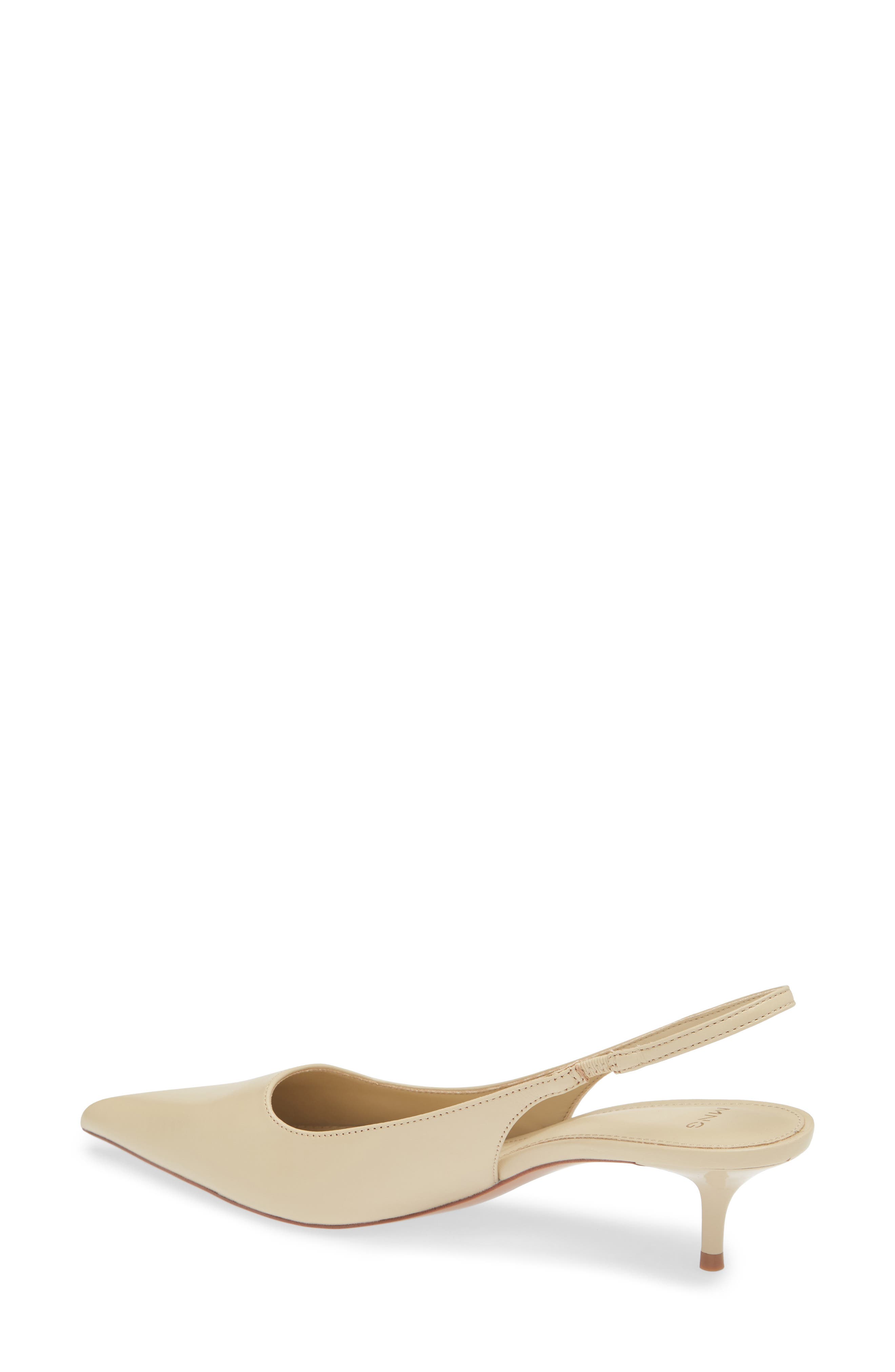 Tom Slingback Pointed Toe Pump, Alternate, color, ECRU