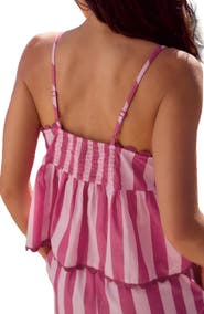 NEXT Stripe Scallop Hem Cotton Camisole