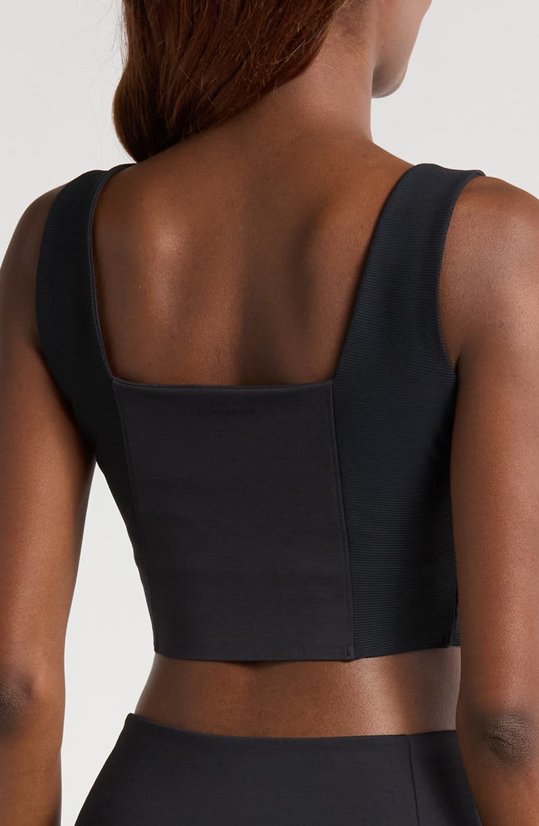 TravisMathew Moveknit Sport Crop Tank, Alternate, color, Heather Black