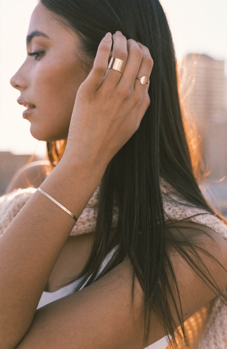 MADE BY MARY Luster Cigar Band Ring, Alternate, color, Gold