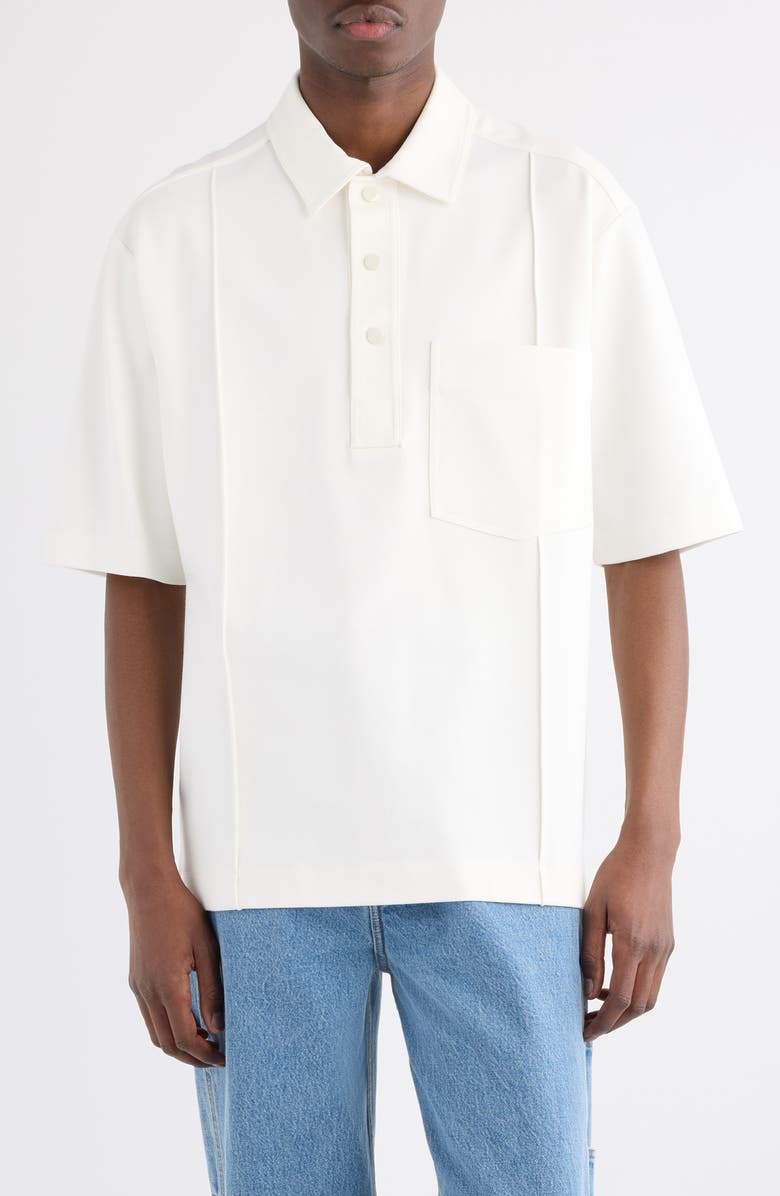 Dries Van Noten Helas Polo, Main, color, Ivory