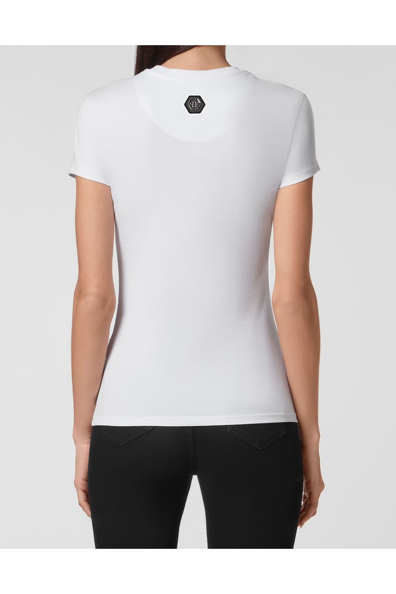 T-Shirt Round Neck Women, Alternate, color, white