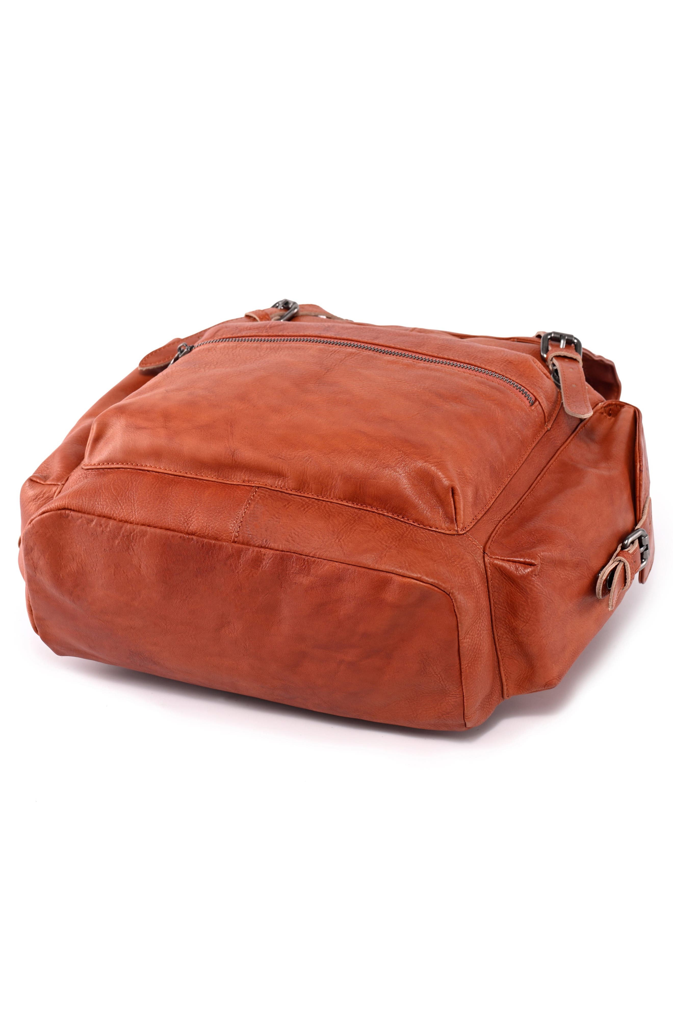 OLD TREND Bryan Leather Backpack, Alternate, color, Cognac