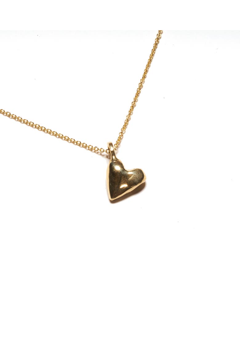 Coeur Necklace, Alternate, color, Brass