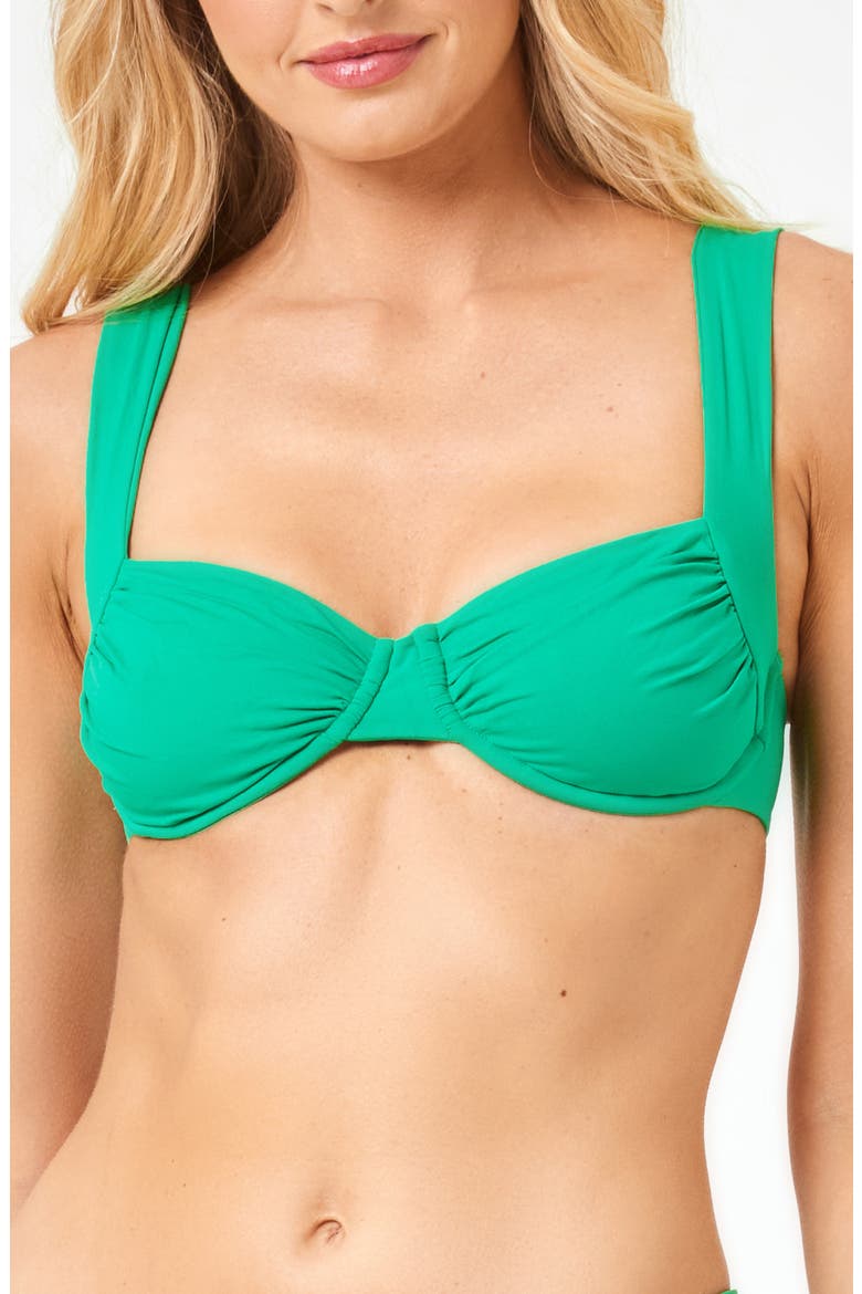 Stella Underwire Bikini Top, Main, color, JADE