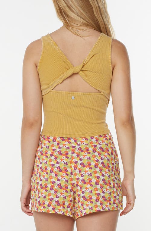 Roxy City Lights Cutout Tank In Yellow