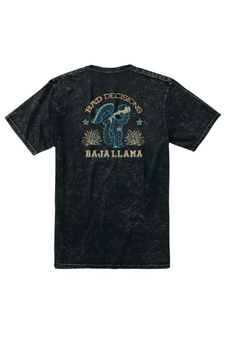 Baja Llama BAD DECISIONS - PRIMO GRAPHIC TEE, Main, color, Black
