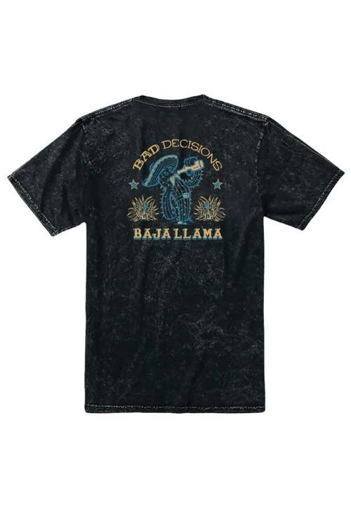 Baja Llama BAD DECISIONS - PRIMO GRAPHIC TEE in Black  product