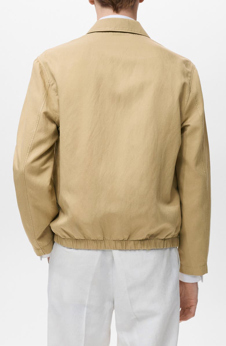 MANGO Zip Jacket, Alternate, color, Beige