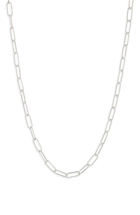 Demi Fine Paper Clip Necklace