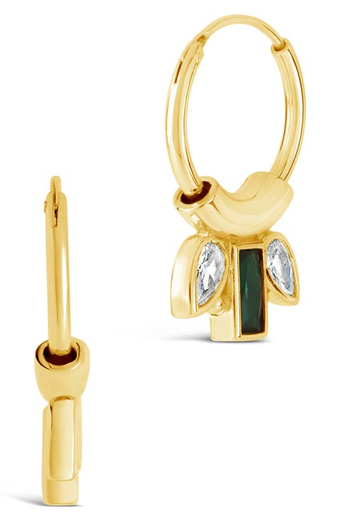 Helena CZ Hoop Earrings