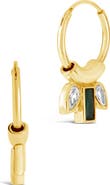 Sterling Forever Helena CZ Hoop Earrings