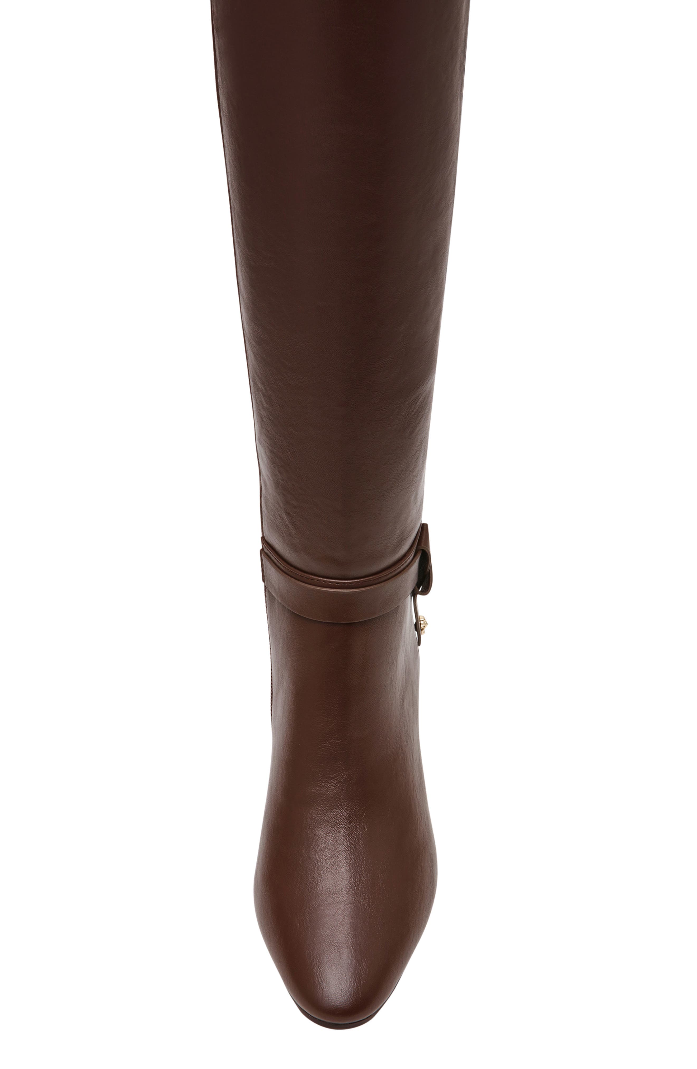 Sada Faux Leather Knee High Boot, Alternate, color, BROWN PU