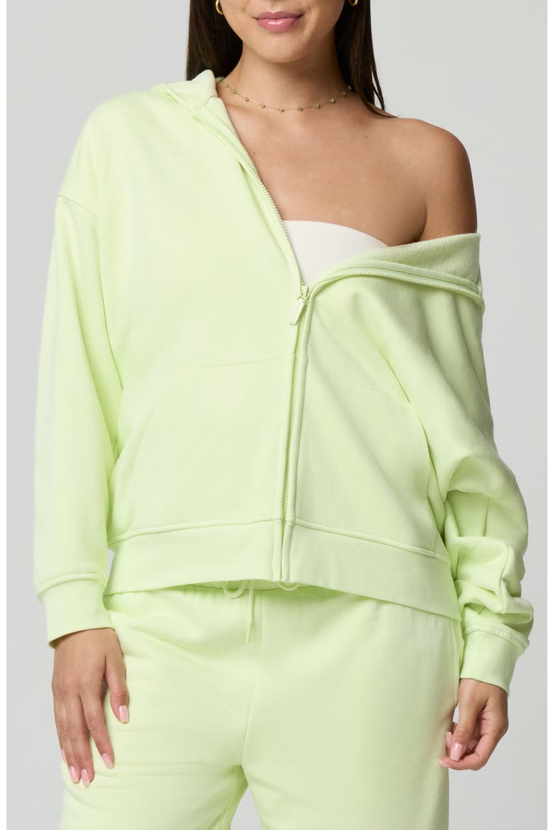 Cozy Crush Oversize Zip Hoodie, Main, color, CITRINE