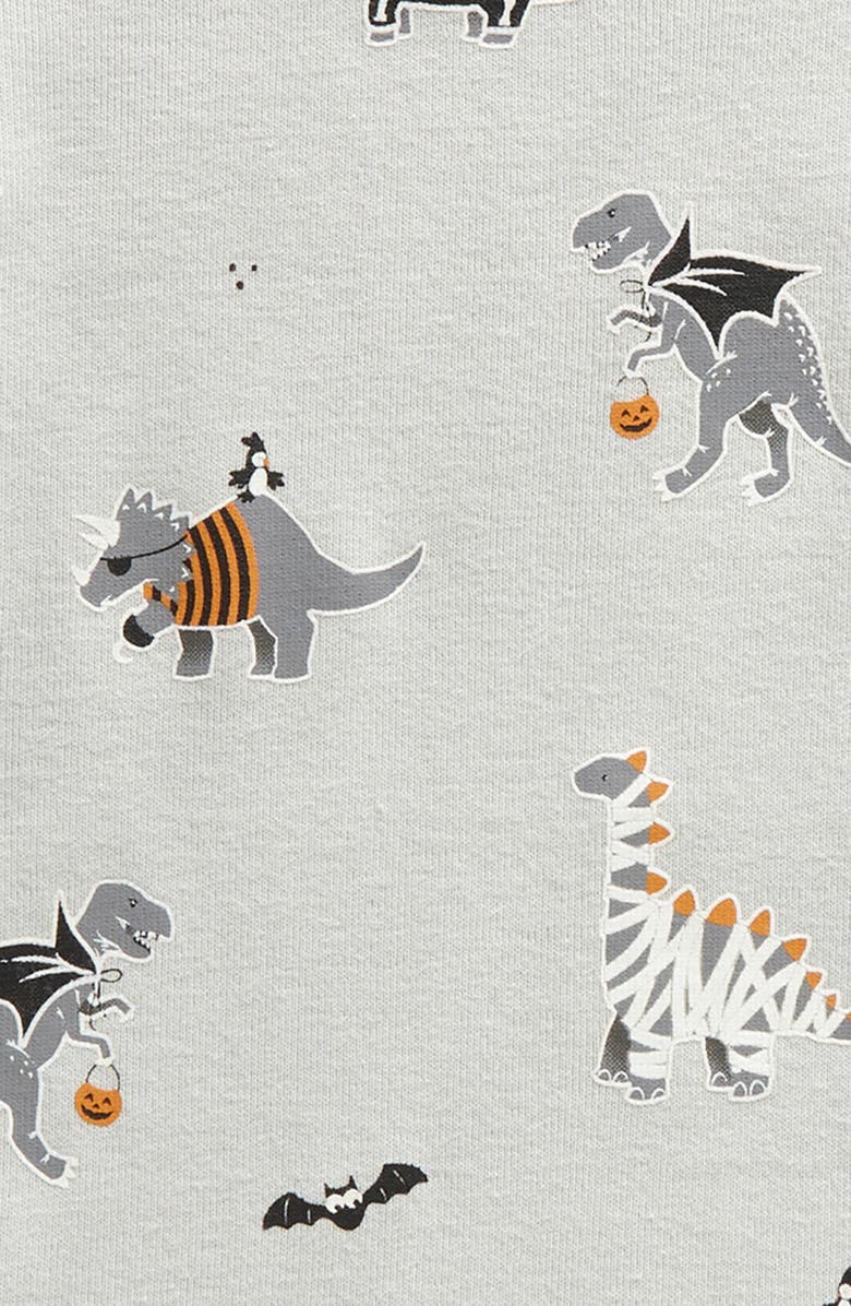 Petit Lem Kids' Dinoscaries Glow in the Dark Fitted Two-Piece Pajamas, Alternate, color, 