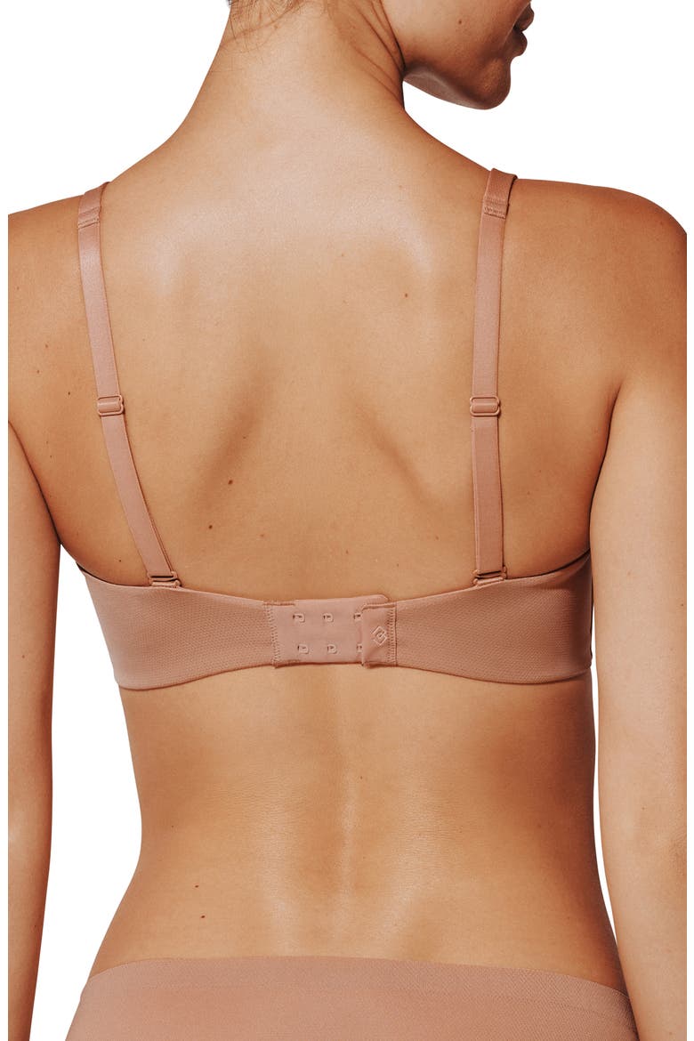 TempSync™ Wireless Plunge Bra, Alternate, color, MOCHA