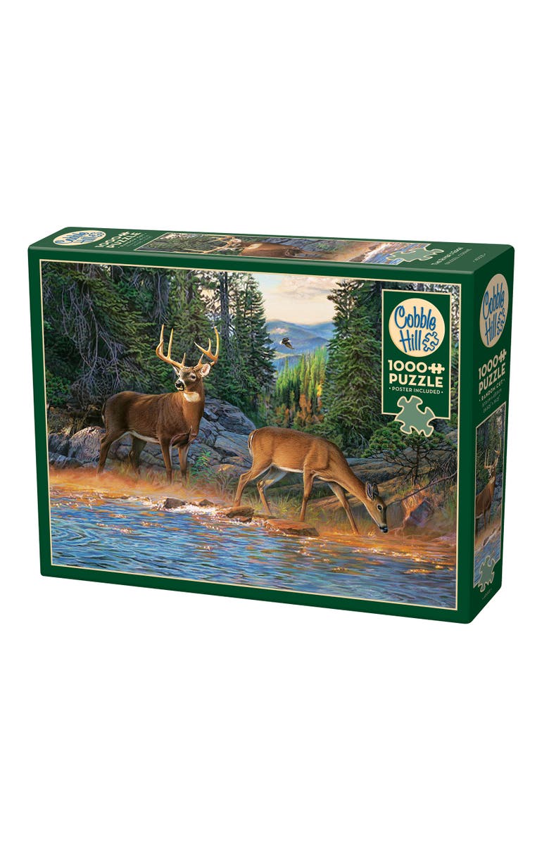 Cobble Hill The River's Edge High Quality Jigsaw 1000 Piece Puzzle, Main, color, Multicolored