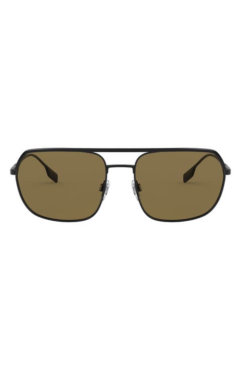 58mm Aviator Sunglasses