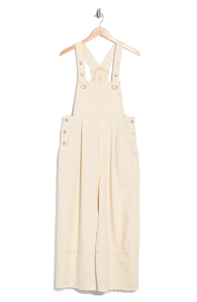 Free People Rambler Overalls, Main, color, Cream