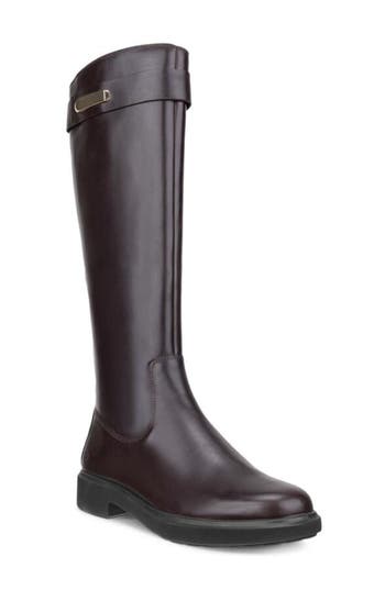 Ecco Metropole Amsterdam Knee High Boot In Animal Print
