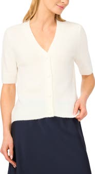 Halogen® Elbow Sleeve Cardigan