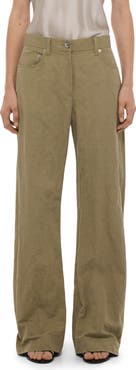 Helmut Lang Cotton Blend Bootcut Pants