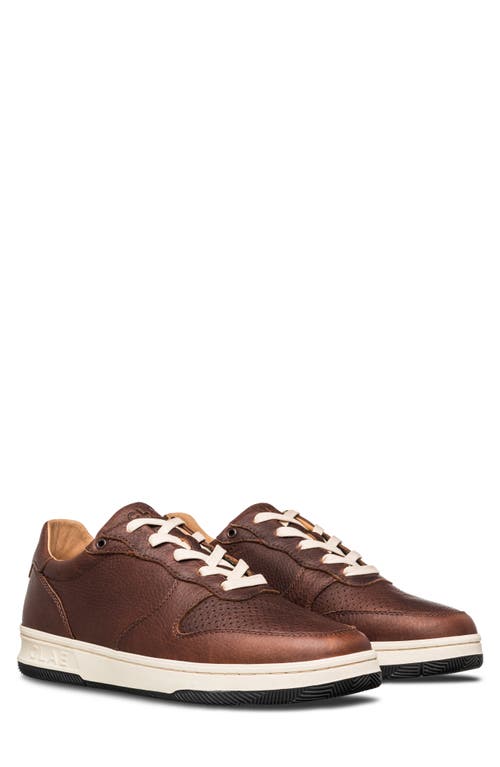 CLAE Malone Sneaker in Cocoa Leather 
