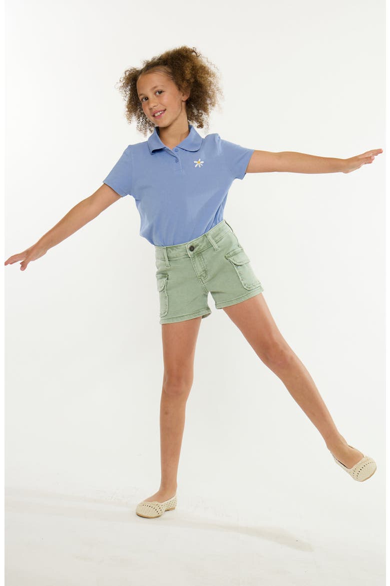 Izzie Mid Rise Shorts, Alternate, color, Olive