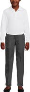Lands' End School Uniform Kids Long Sleeve Interlock Polo Shirt