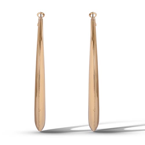 Jessica Simpson Bold Crescent Hoop Earrings In Gold