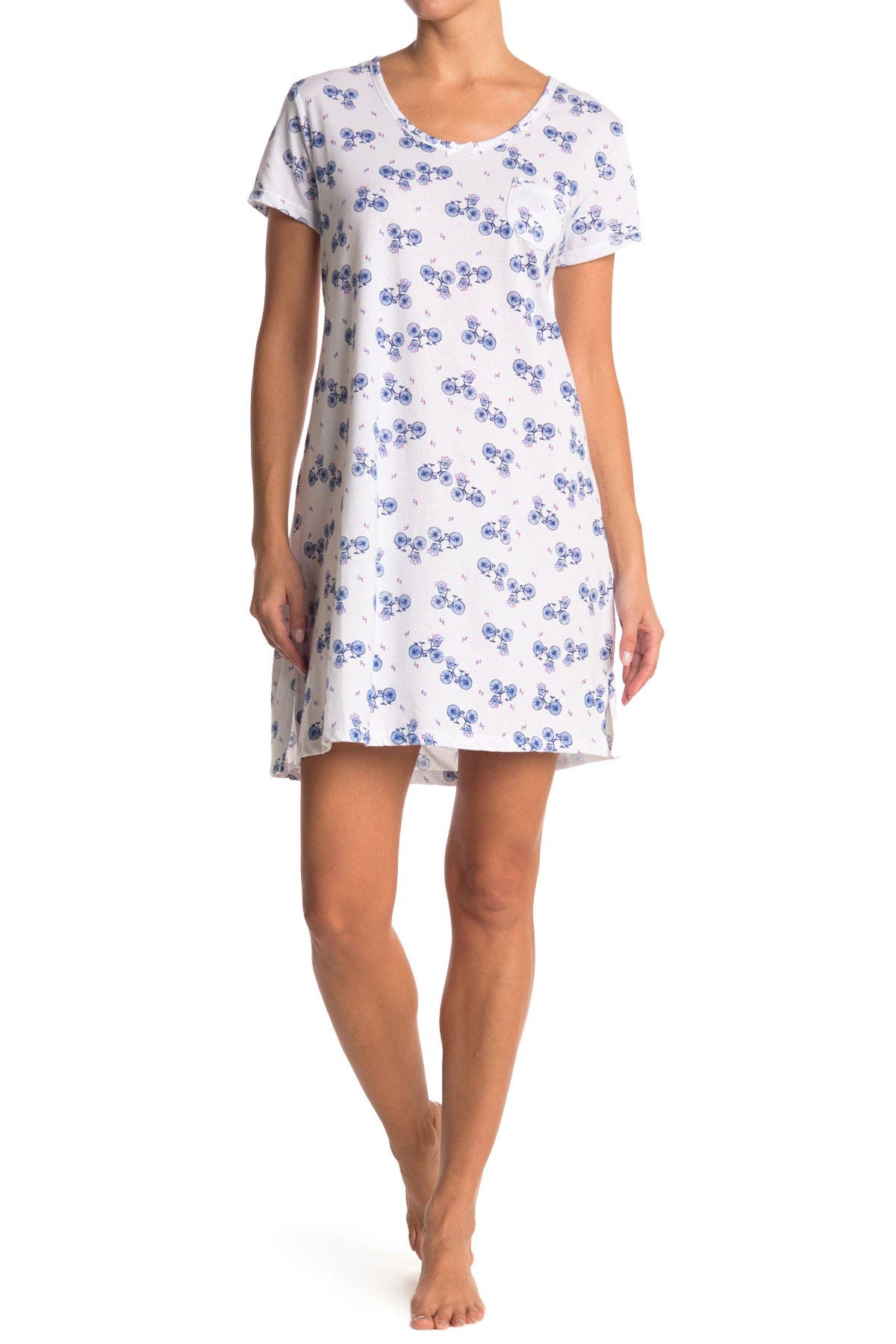 Short Sleeve Pocket Nightgown (Women) | Nordstromrack