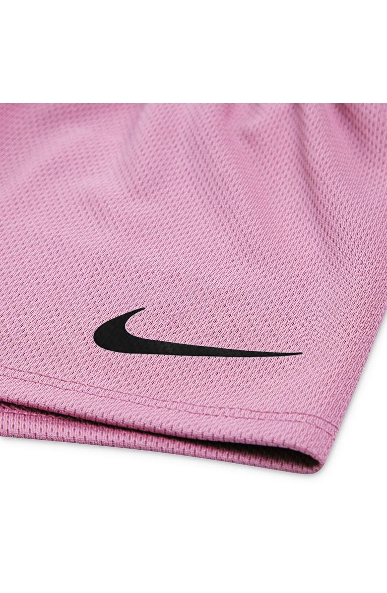 Nike Pop Logo T-Shirt & Mesh Shorts Set, Alternate, color, Magic Flamingo