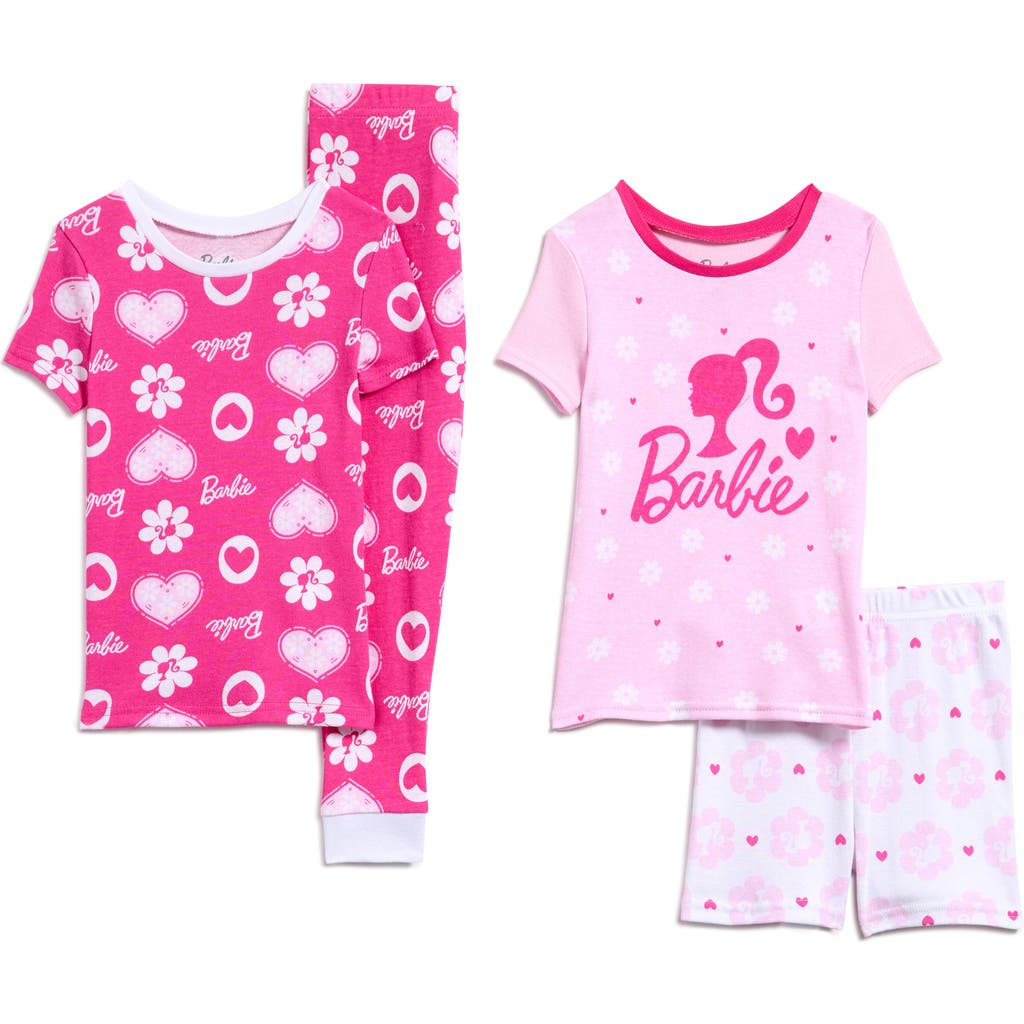 KOMAR KOMAR KIDS' BARBIE® 4-PIECE PAJAMAS