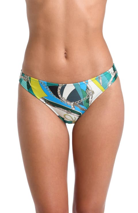 Nicole Belt Print Classic Bikini Bottoms