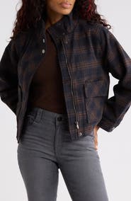Democracy Funnel Neck Bomber Jacket