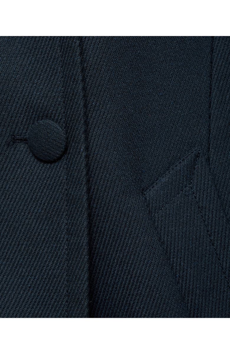 MANGO Double Breasted Coat, Alternate, color, Dark Navy