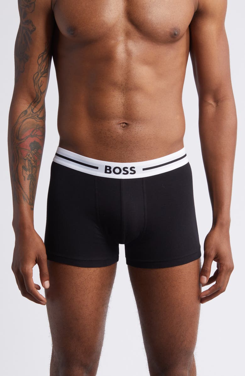 BOSS Assorted 3-Pack Power Stretch Cotton Trunks, Alternate, color, 