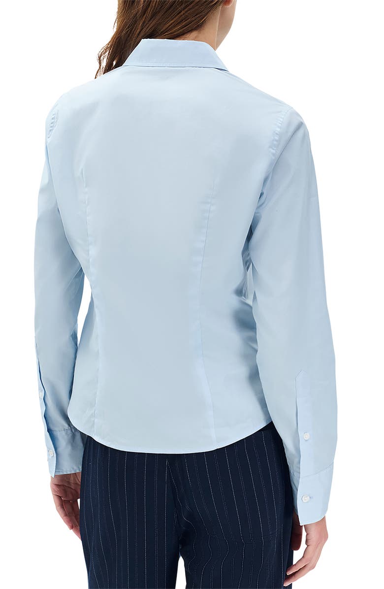 rag & bone Dayton Cotton Poplin Button-Up Shirt, Alternate, color, Light Blue