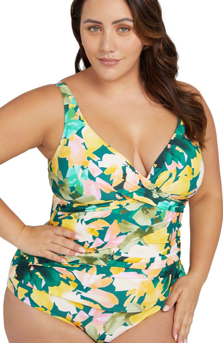 Artesands Delacroix Floral One-Piece Swimsuit, Alternate, color, 