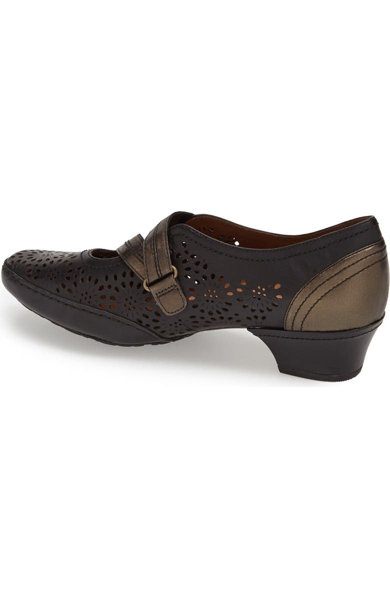 Aravon 'Flex - Lacey' Cutout Leather Mary Jane Pump, Alternate, color,