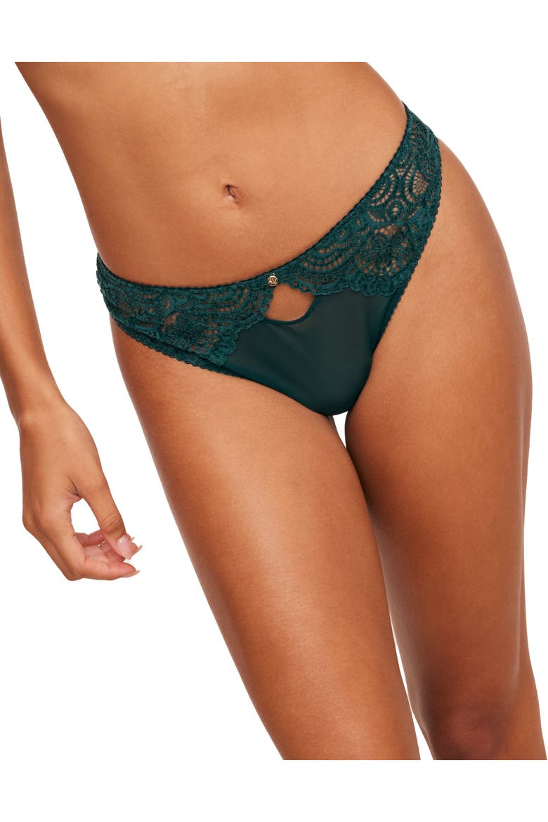 Luiza Brazilian Panties, Main, color, Dark green