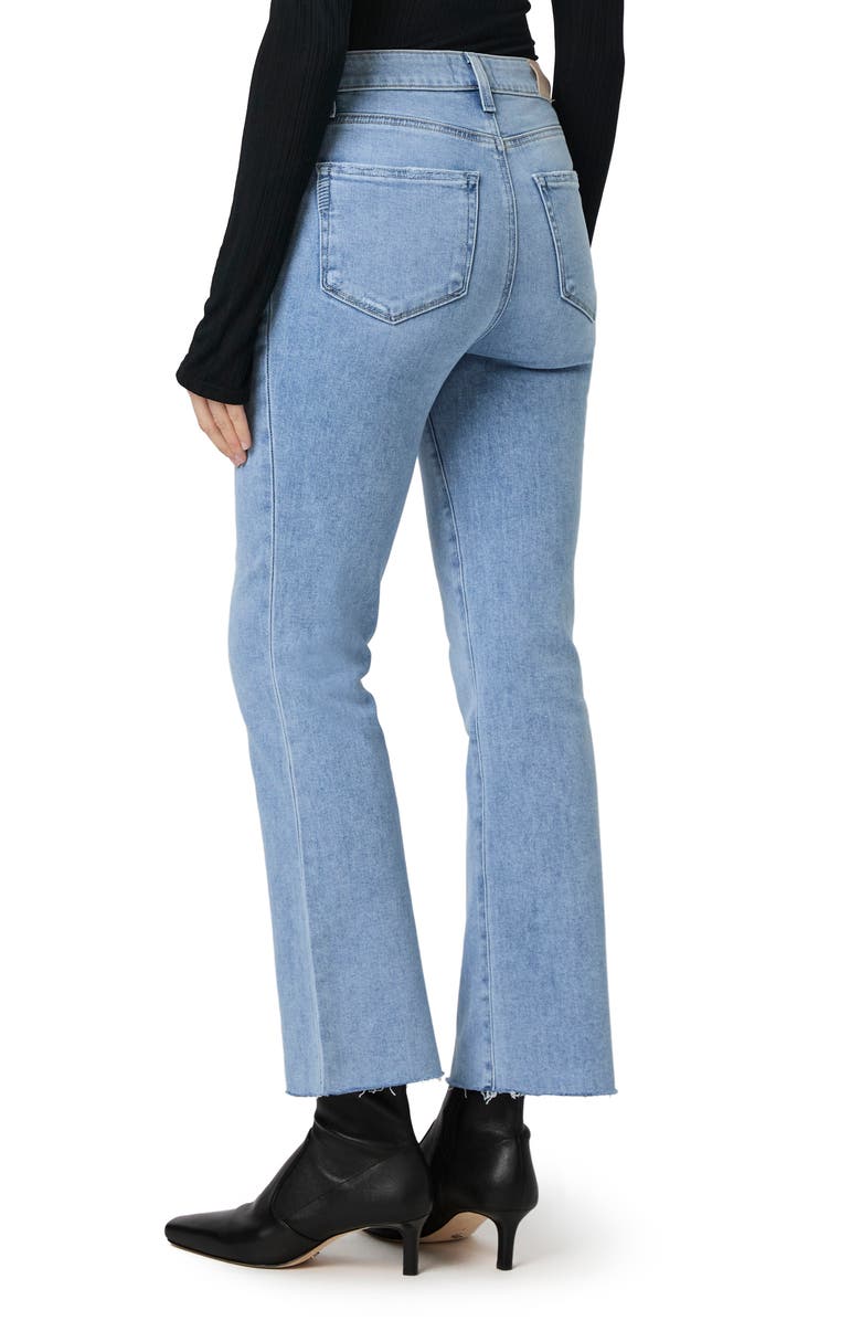 PAIGE Claudine High Waist Raw Hem Ankle Jeans, Alternate, color,