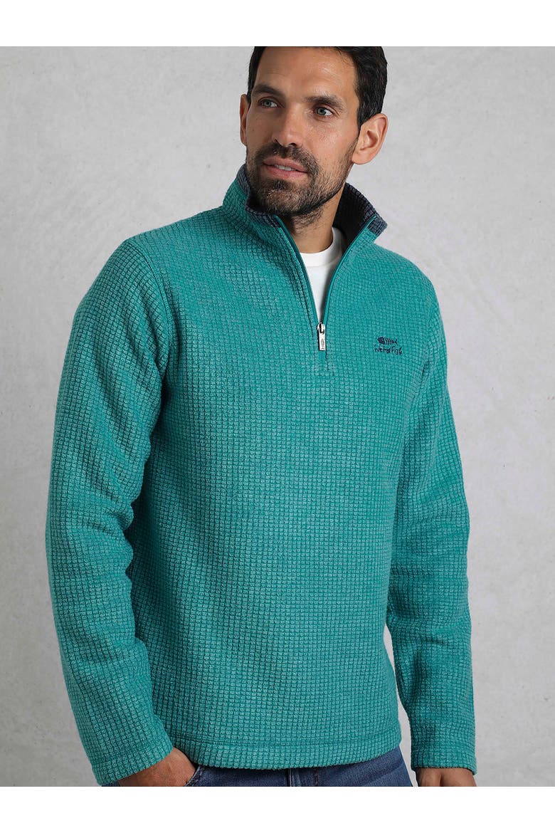 Newark 1/4 Zip Grid Fleece, Main, color, Viridis